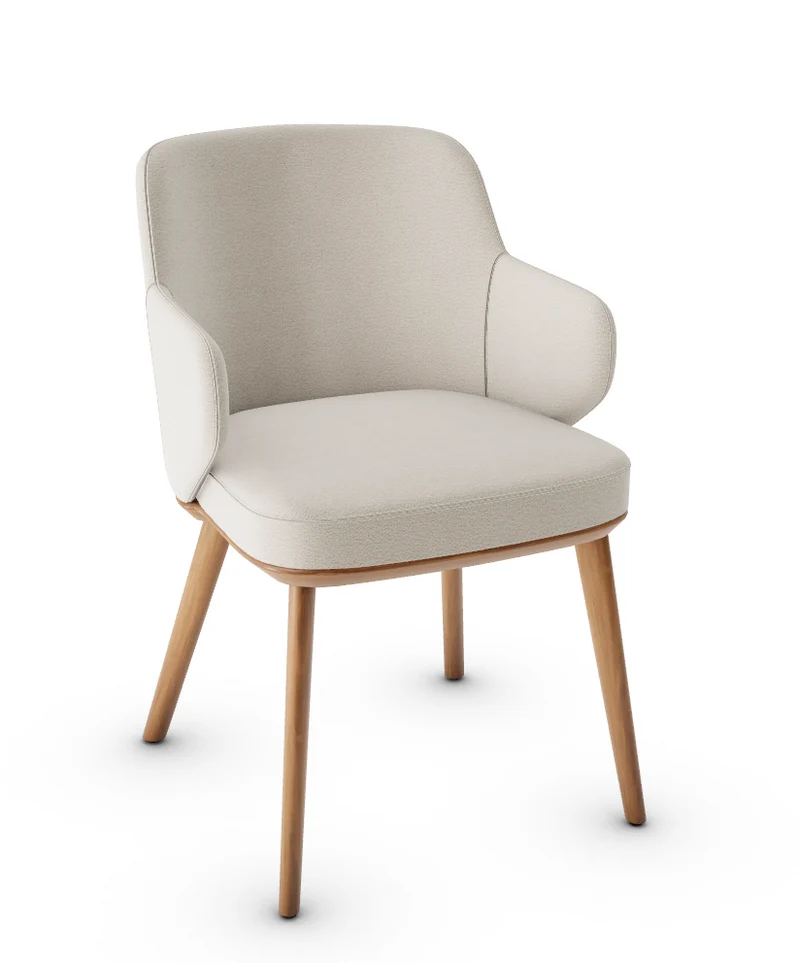 Chaise Calligaris - Foyer (Fauteuil avec pieds en bois) CS1889