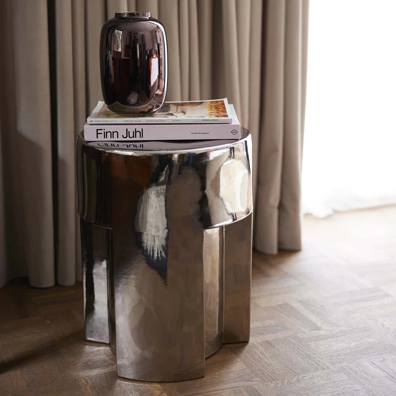 TABLE D'APPOINT CHROME