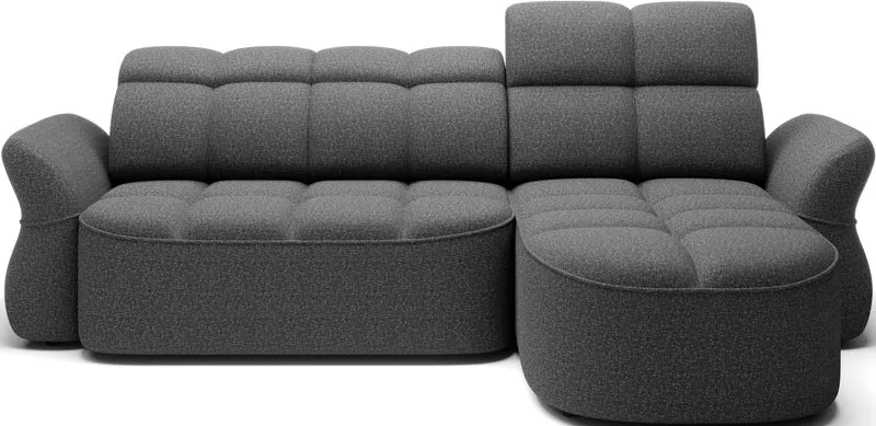 Canapé d'angle convertible électrique design DROUOT avec coffre de rangement