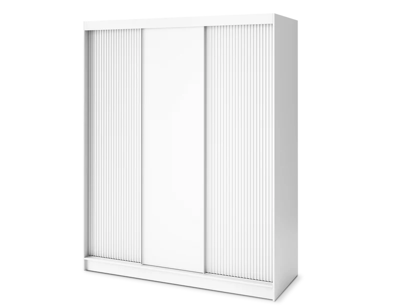Armoire Dressing Coulissante 120 & 180 cm – Noir ou Blanc – Miroir Optionnel - RAVENTO