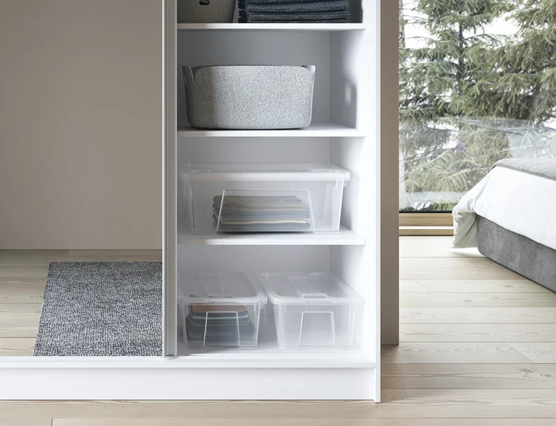 Armoire Dressing Coulissante 120 & 180 cm – Noir ou Blanc – Miroir Optionnel - RAVENTO
