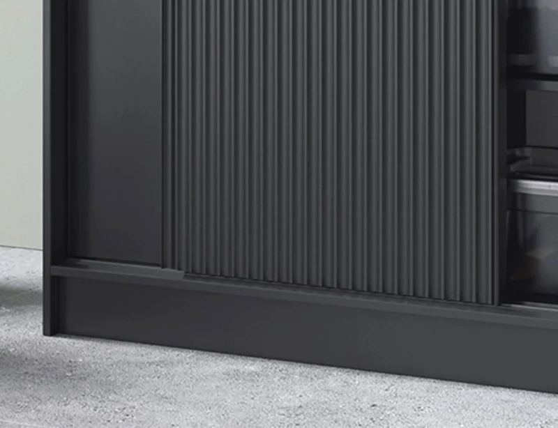 Armoire Dressing Coulissante 120 & 180 cm – Noir ou Blanc – Miroir Optionnel - RAVENTO