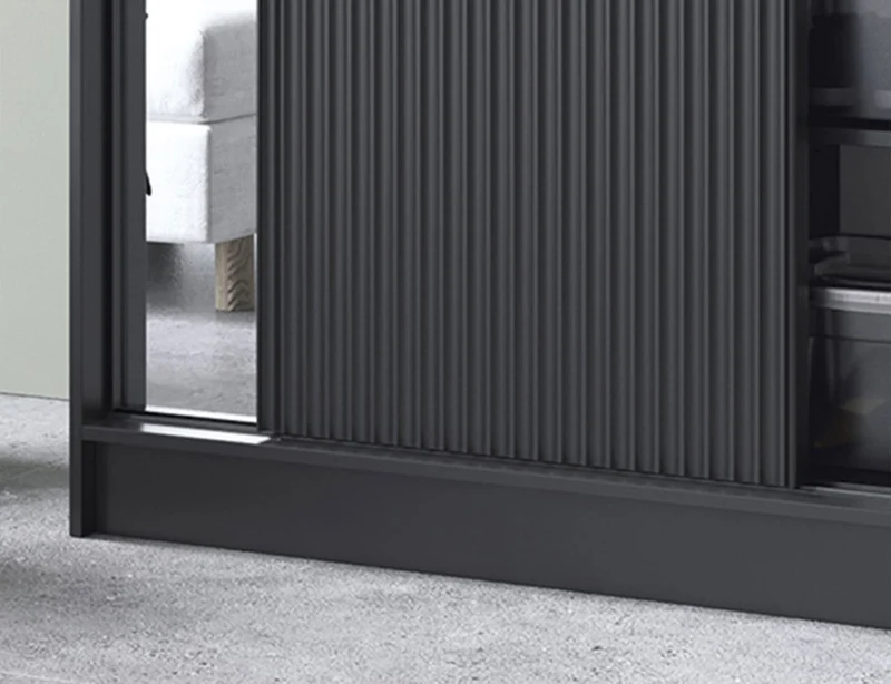 Armoire Dressing Coulissante 120 & 180 cm – Noir ou Blanc – Miroir Optionnel - RAVENTO