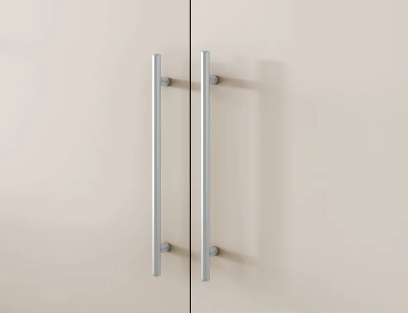Armoire Dressing 2 Portes 120 cm – Design Moderne + Grand Rangement – Miroir Optionnel - NORVIA