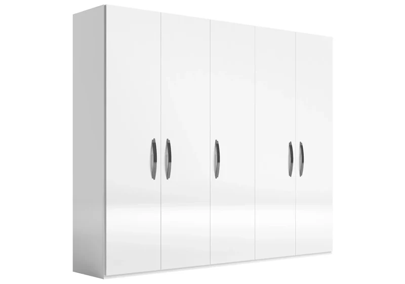 Armoire 3 à 6 portes battantes blanc laqué - Anna