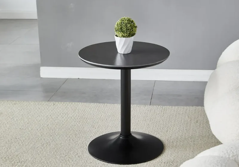 Petite table noire céramique noir - Boye