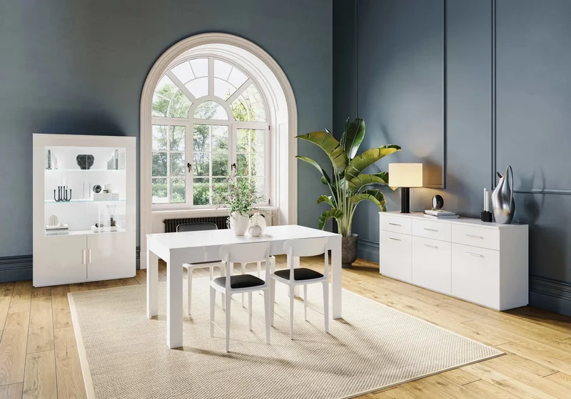 Salle à manger laqué blanc VENERE
