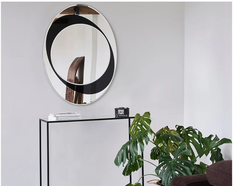 Miroir mural ovale blanc - Spherelle