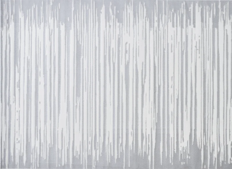 Tapis gris et blanc 200x 290 cm FROST
