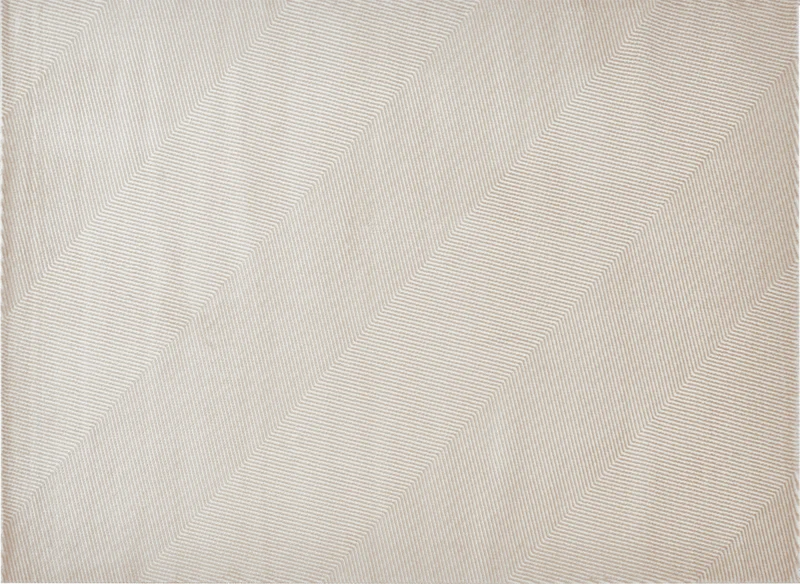 Tapis beige et blanc motif chevron 160 x 230 cm HERRING