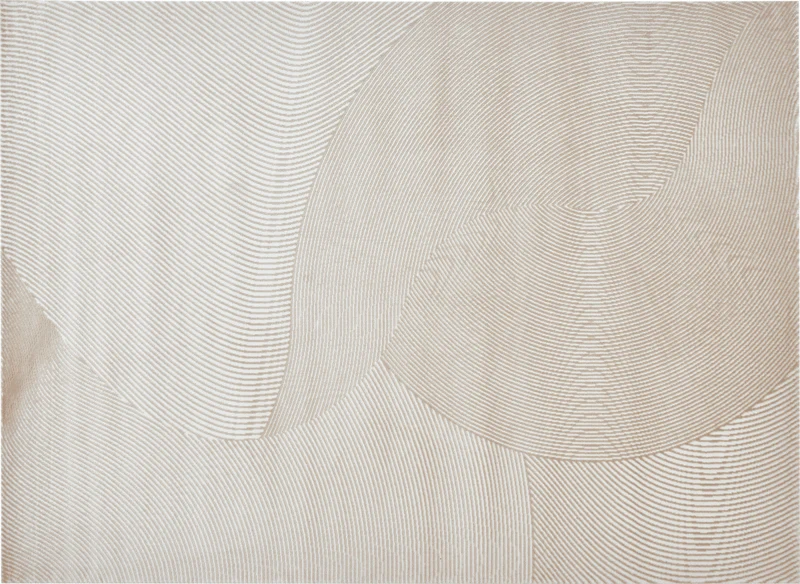 Tapis beige et blanc motif organique 200 x 290 cm SAND
