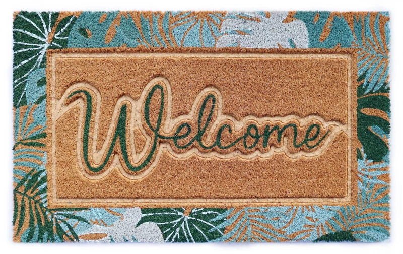 Tapis d’entrée Paillasson coco naturel, 40x60CM, EP 1,5CM