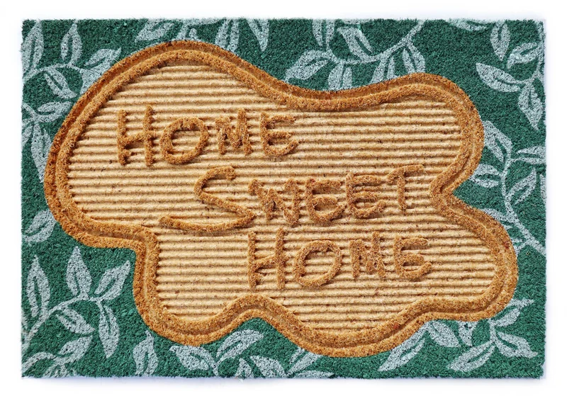 Tapis d’entrée Paillasson coco naturel, 40x60CM, EP 1,5CM