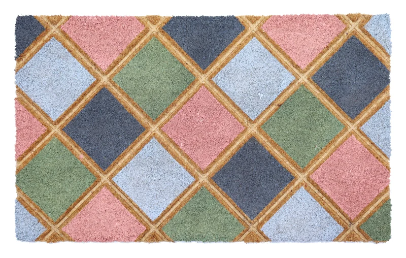 Tapis d’entrée Paillasson coco naturel, 40x60CM, EP 1,5CM