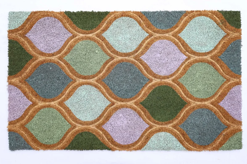 Tapis d’entrée Paillasson coco naturel, 40x60CM, EP 1,5CM