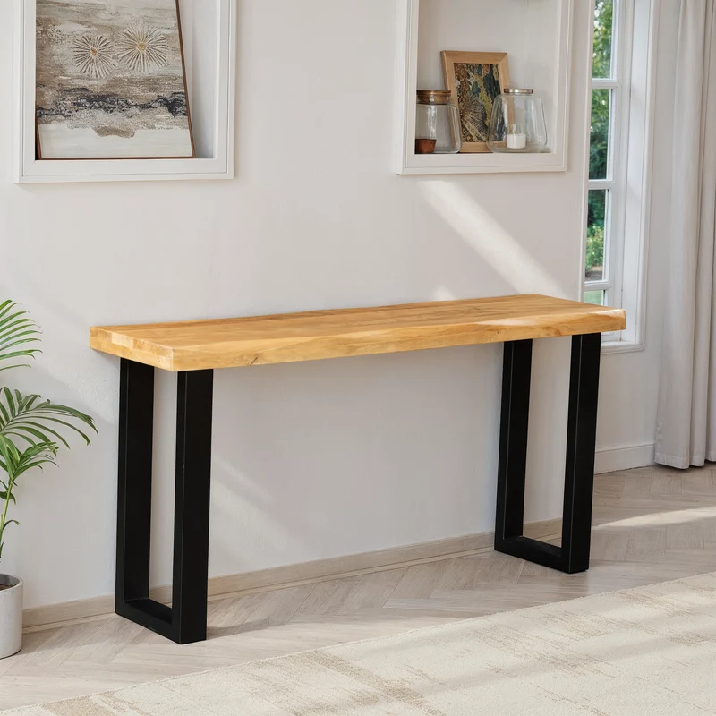Flavia Console en bois de manguier, 150x40xH76CM