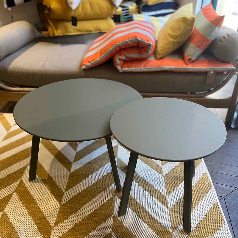TABLE D'APPOINT MÉTAL VERT