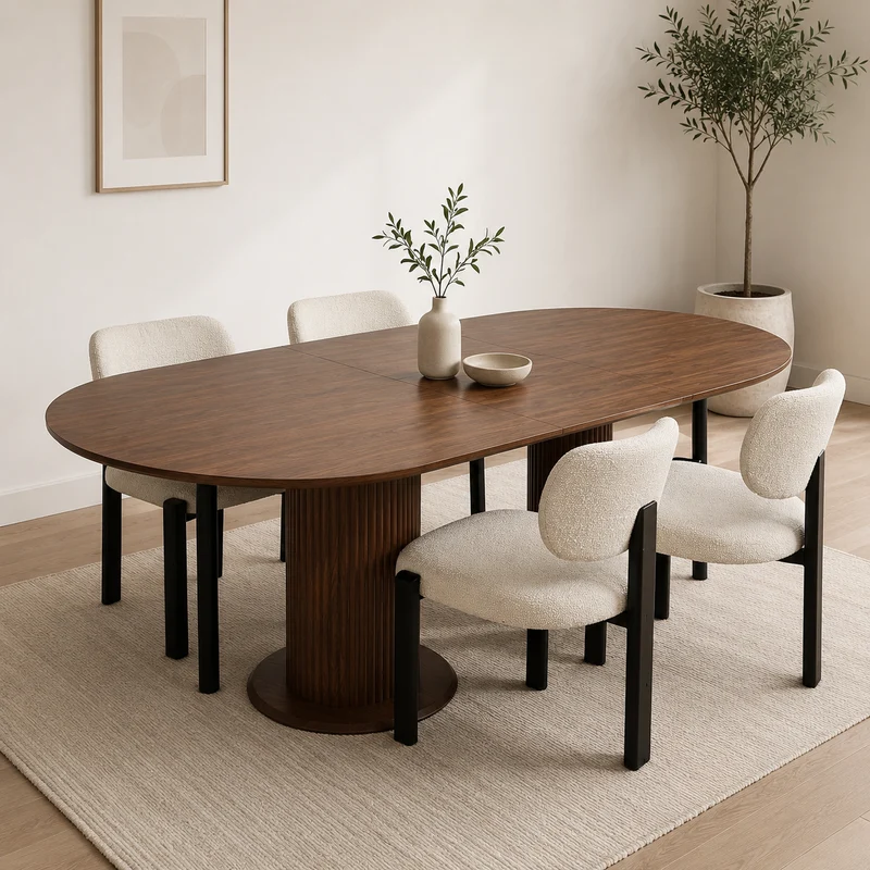 Table à Manger – Avec double Rallonge – 170 à 240 cm
