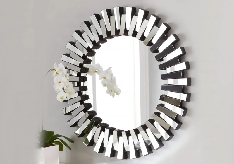 Miroir mural rond design - Eve