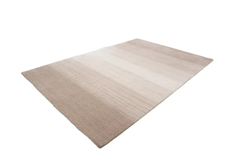 Tapis ethnique laine fait main beige RAJASTHAN