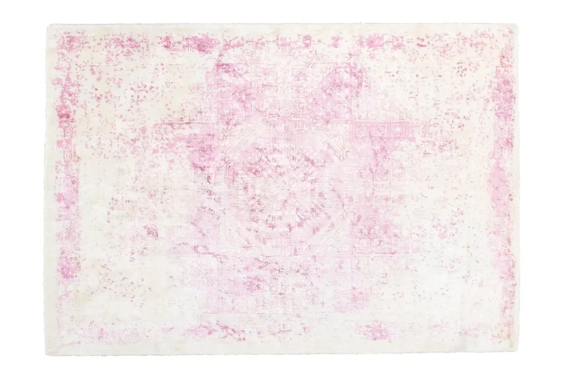 Tapis vintage tissé main rose SILK
