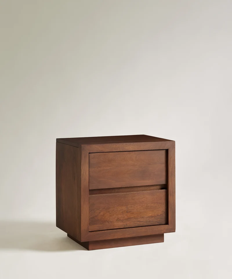 Mesita de Noche en Madera de Mango Doran