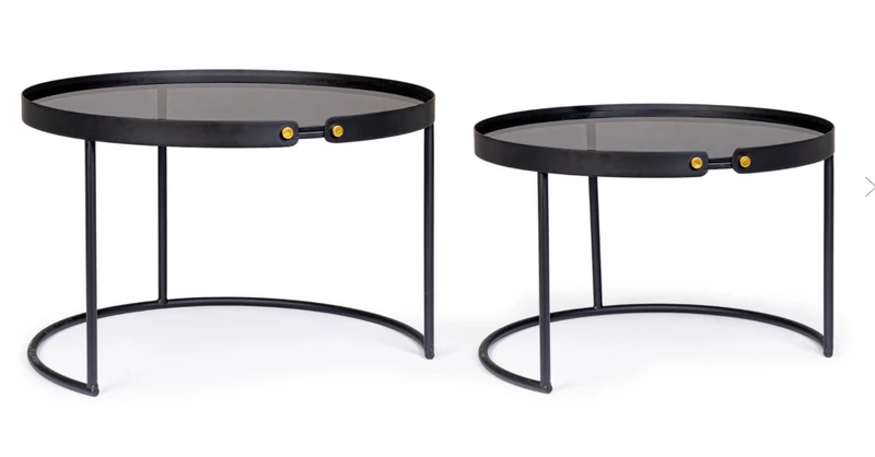 Set 2 tables basse gigognes ZEI
