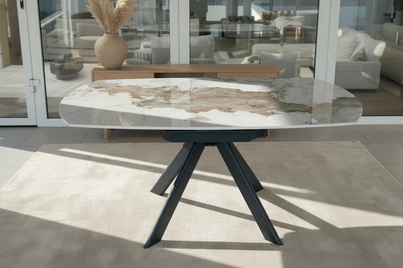 Table extensible céramique marbre - Paloma