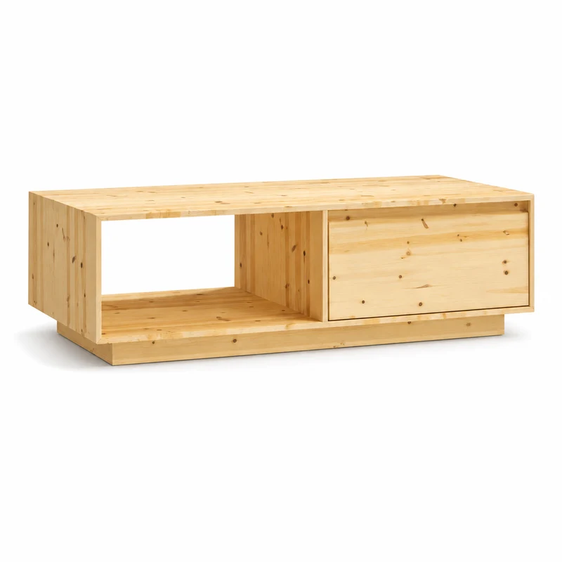 Table basse en bois massif Solvane