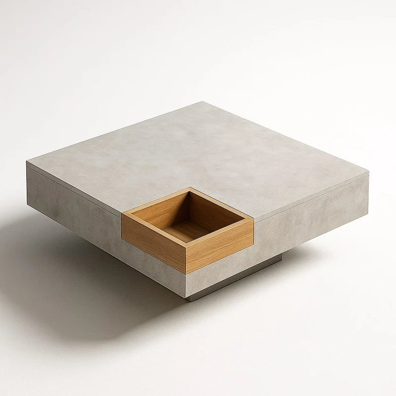 Table basse effet béton Atlas
