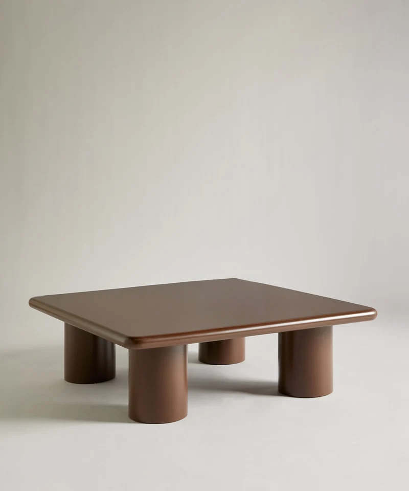 Mesa de Centro de Madera Lacada Dive (100x100 cm)