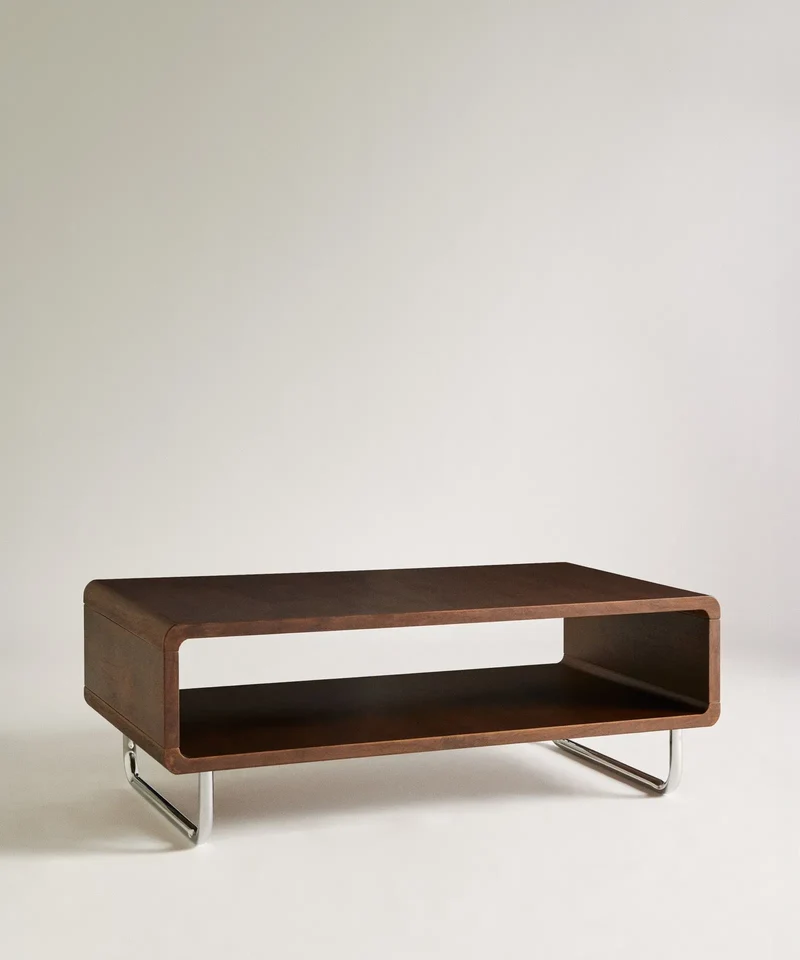 Mesa de Centro Rectangular en Madera Samira (100x60 cm)