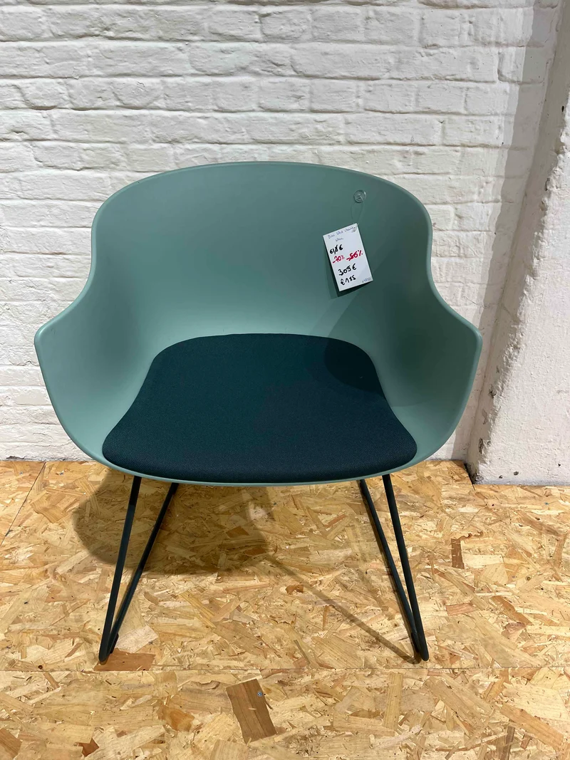 Chaise Ondaretta - Bai Sled Bleu (Modèle d'exposition)