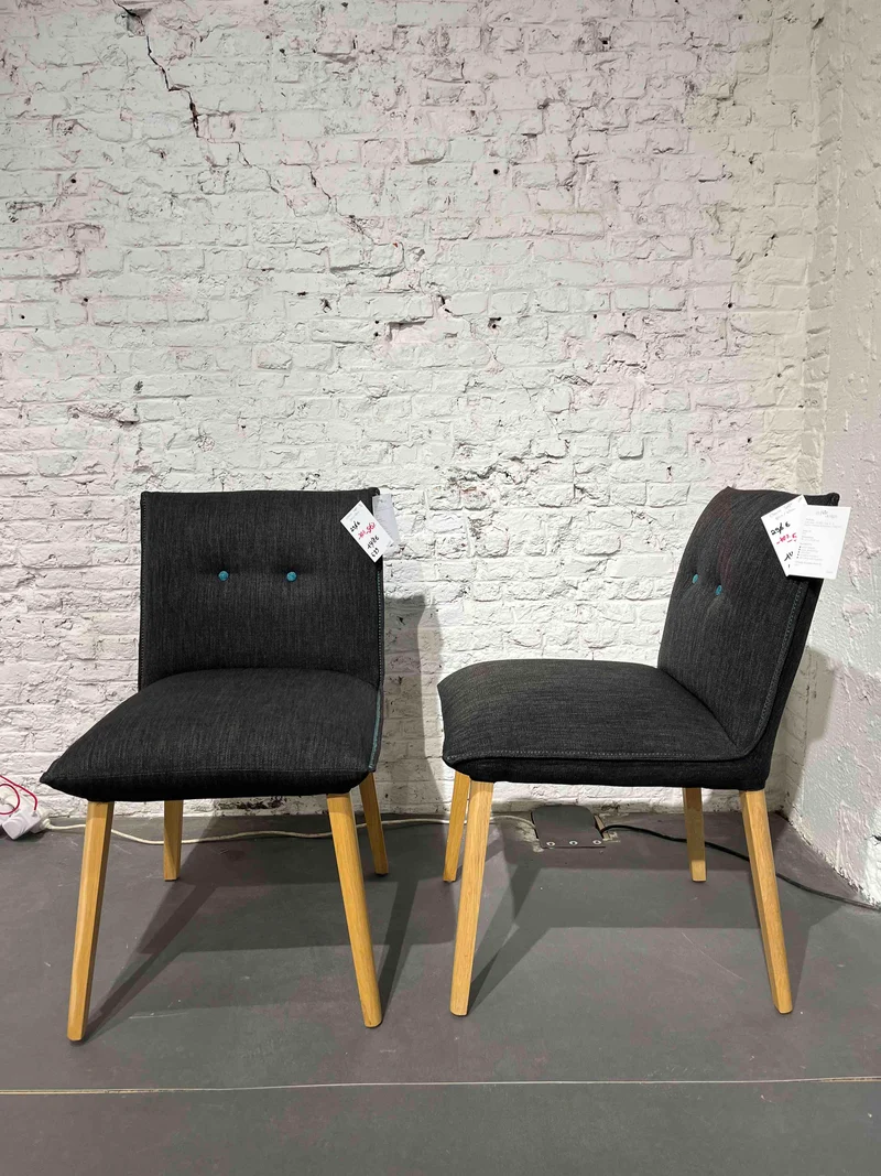 Chaise Soft - Gris/Bleu (Modèle d'exposition)