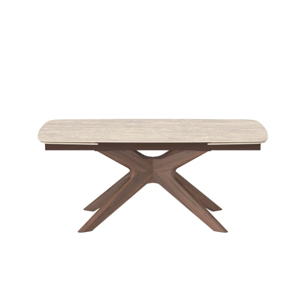 Table à manger en céramique à rallonges