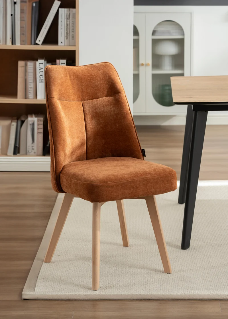 Chaise en tissu anti tache, 61x52xH95CM ANA