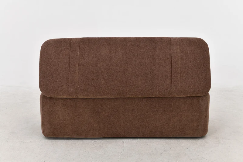 Banc de dressing pouf en tissu anti tache, 123x46xH45CM Emilio