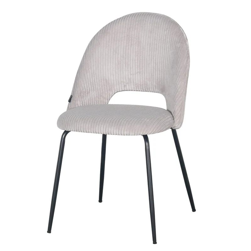 Chaise en velours côtelé, 45x56xH84CM -KATE