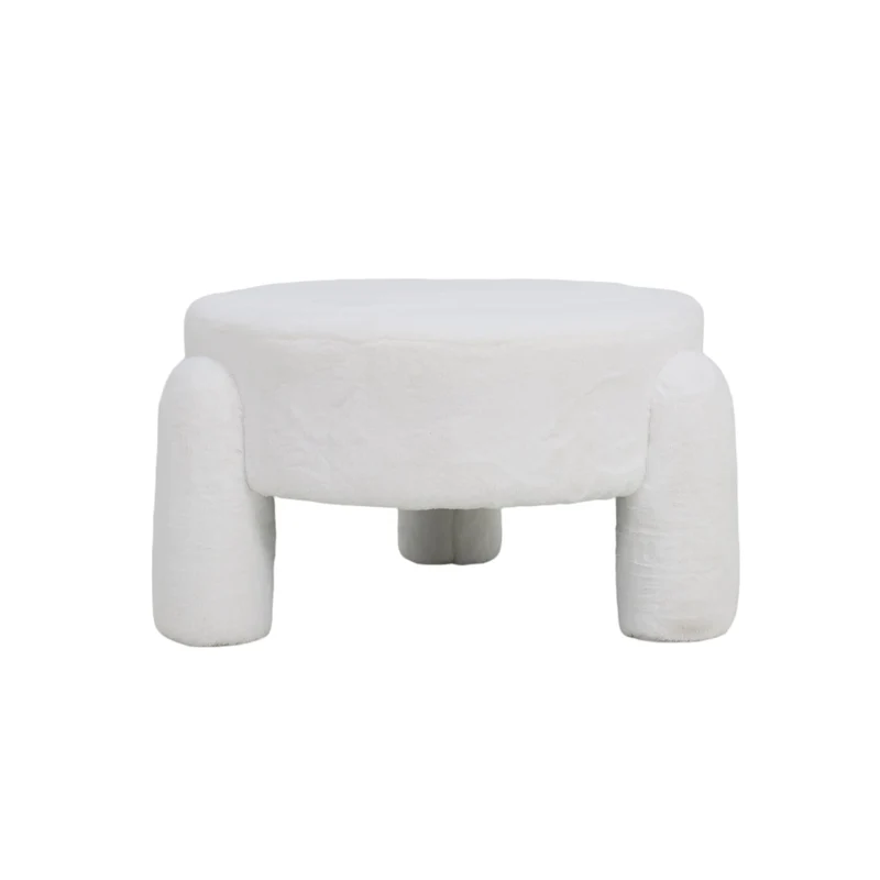 Pouf en tissu anti tache - VIVIA