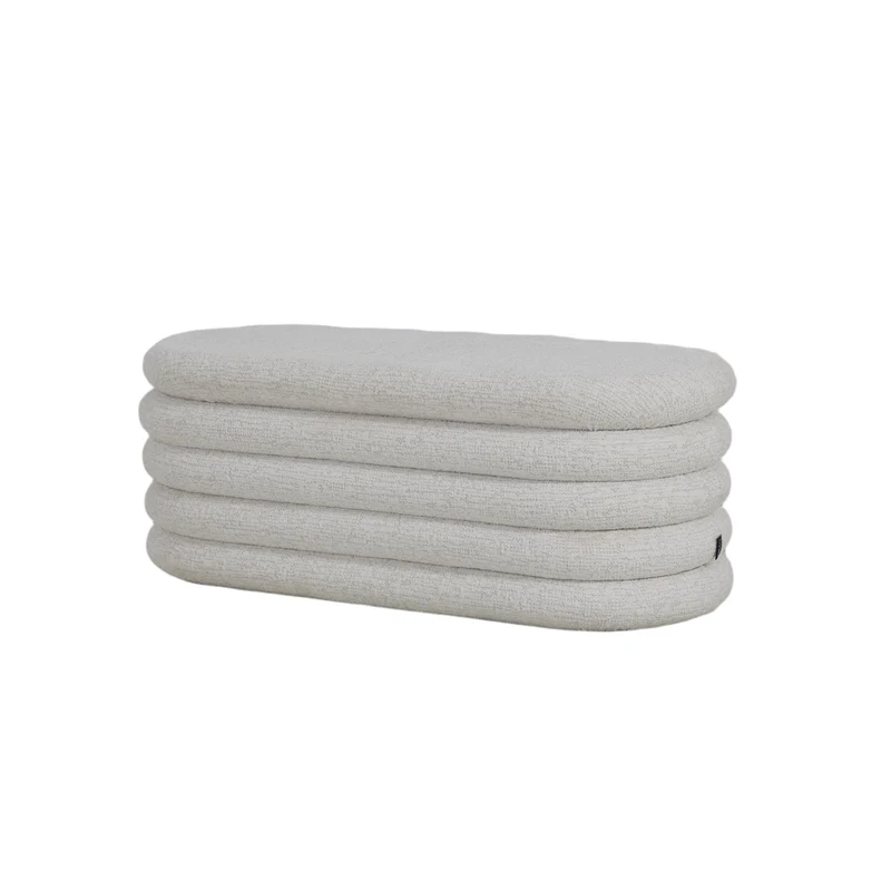 Pouf en tissu anti tache, 115x48,5xH44,5CM - RHEA