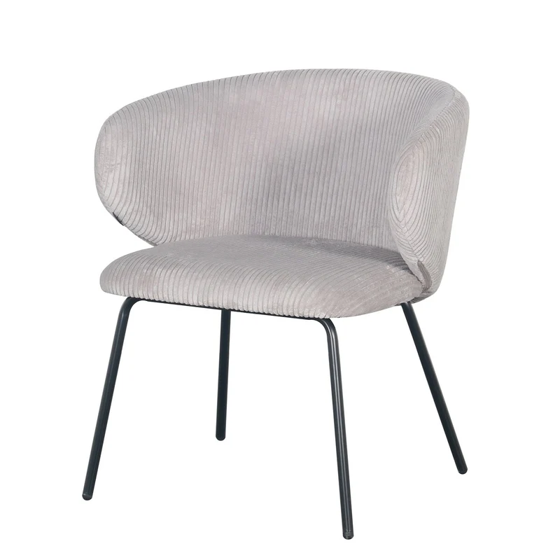 Fauteuil d’appoint en velours cotelé, 68x62xH79CM - ELISA