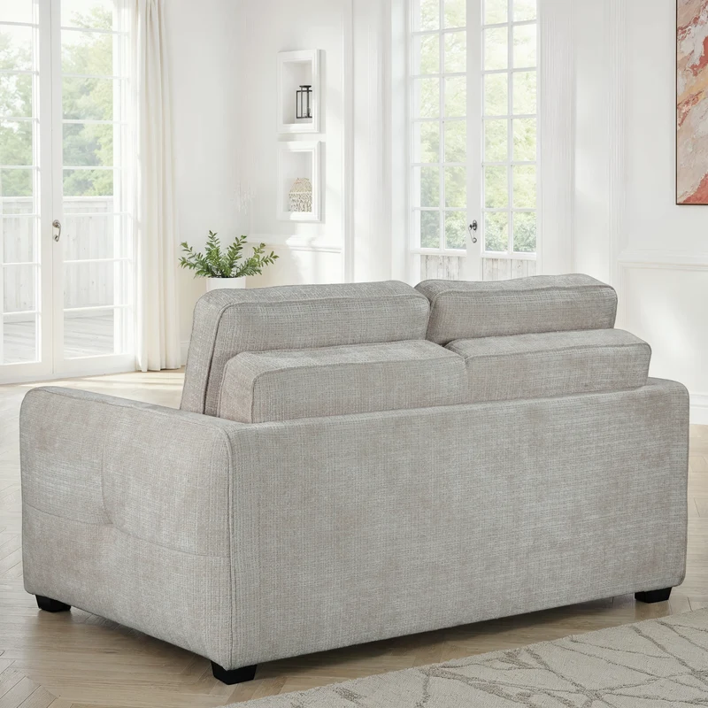 Canapé lit clic-clac convertible en tissu anti tache, 171x105xH95CM - GIANNA