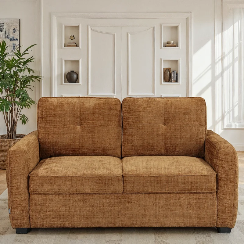 Canapé lit clic-clac convertible en tissu anti tache, 171x105xH95CM - GIANNA