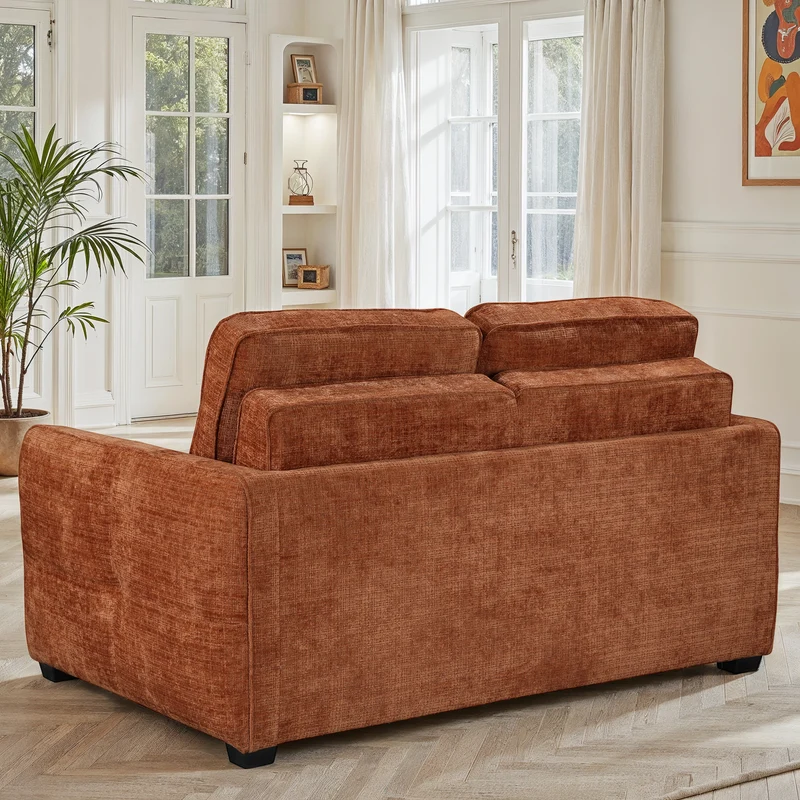 Canapé lit clic-clac convertible en tissu anti tache, 171x105xH95CM - GIANNA