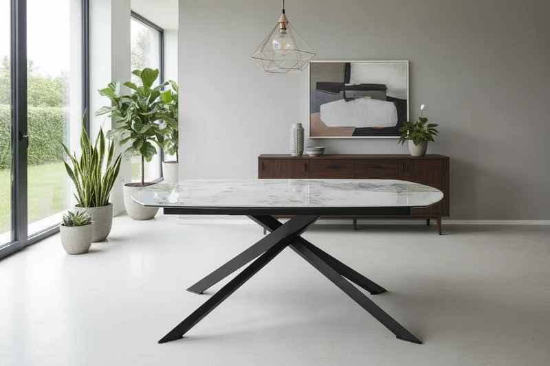 Table ovale extensible céramique - Grande Kheops