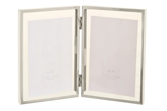 Cadre photo Double Argent