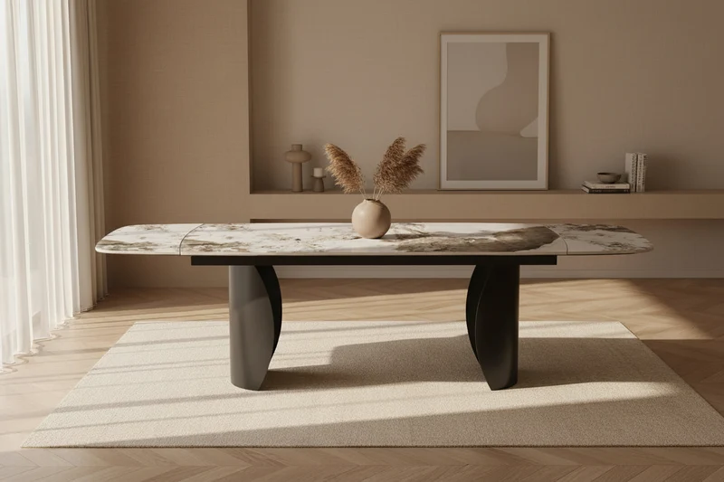Table céramique marbre extensible - Tina