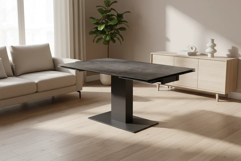 Table céramique rouille extensible - Connexion Akante