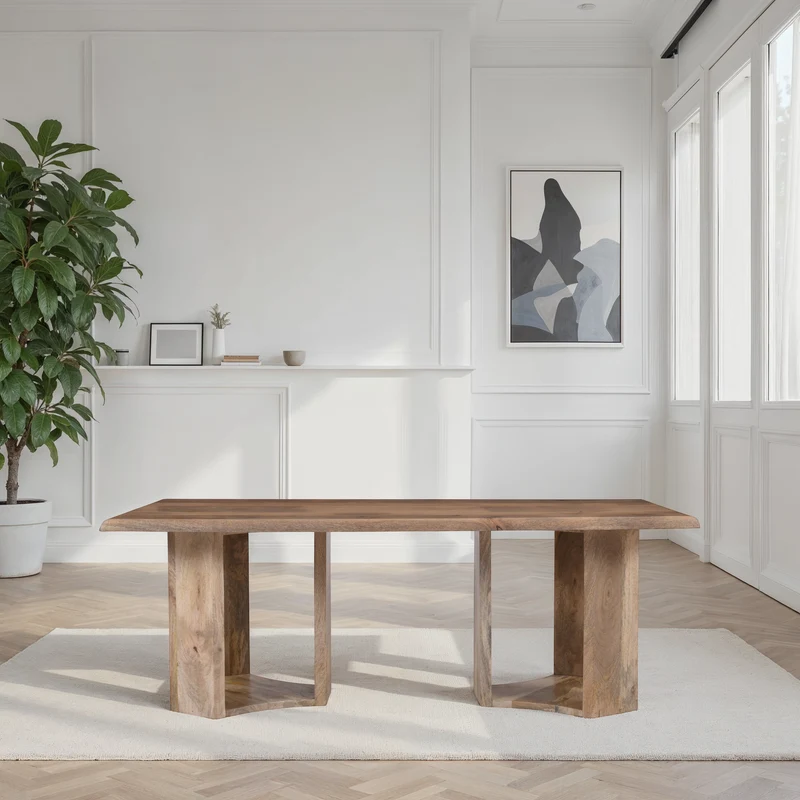 Table basse en bois, 125x60xH45CM - VIRELLE