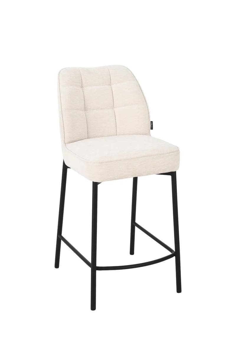 Chaise haute tabouret de bar en tissu anti tache, 67x47xH97,5CM - LYRA